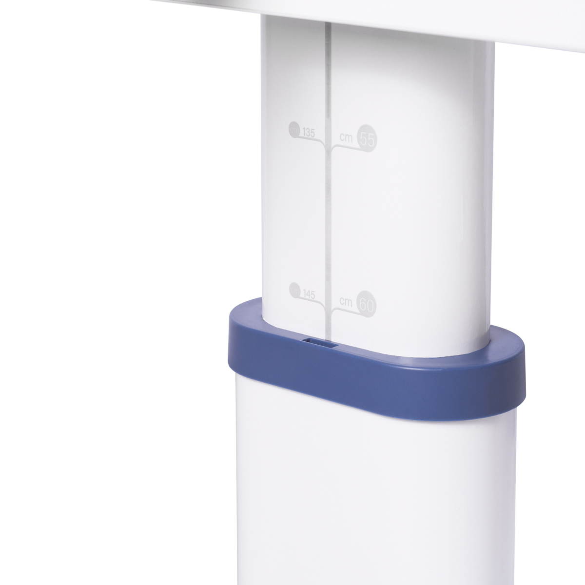 Комплект Kinderzen Antinori Pro парта + кресло + надстройка + подвесная тумба + органайзер + подставка для книг белый/голубой с голубым креслом Ergoback