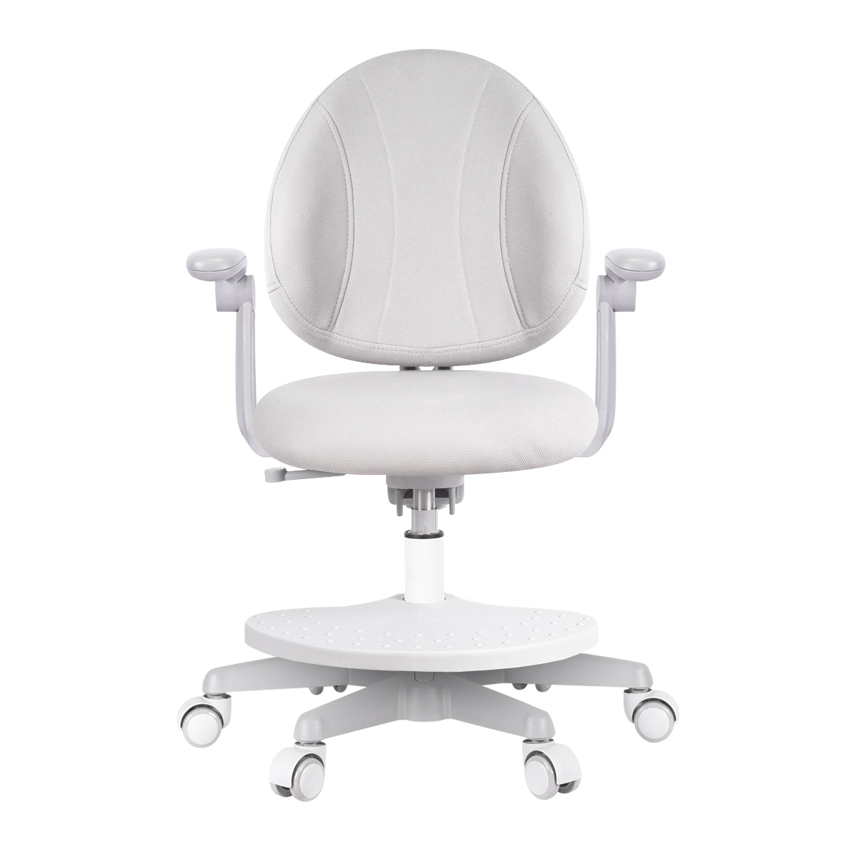 Детское кресло Anatomica Arriva с подлокотниками и подставкой для ног серый