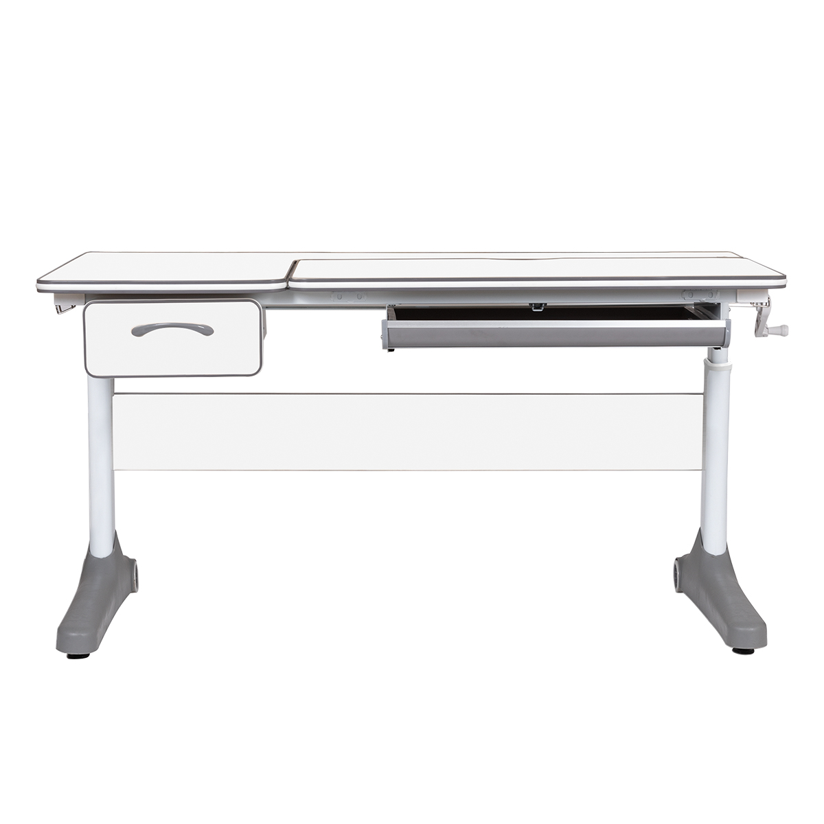 Растущая парта Anatomica Uniqa Lite белый/серый