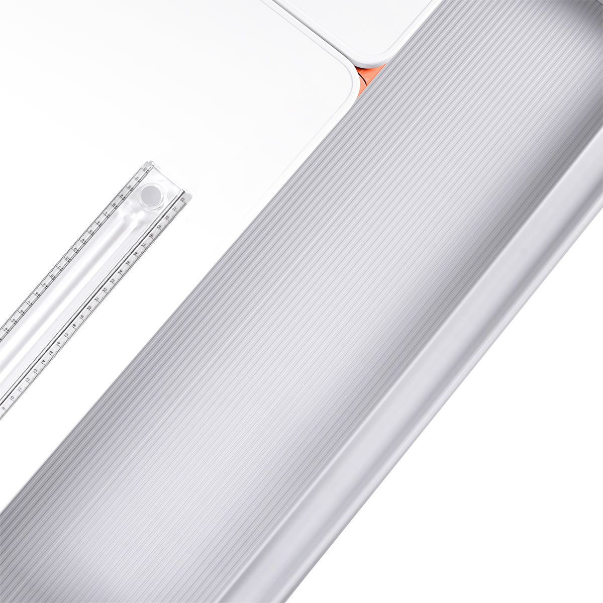 Детский стол Kinderzen Campina белый/оранжевый