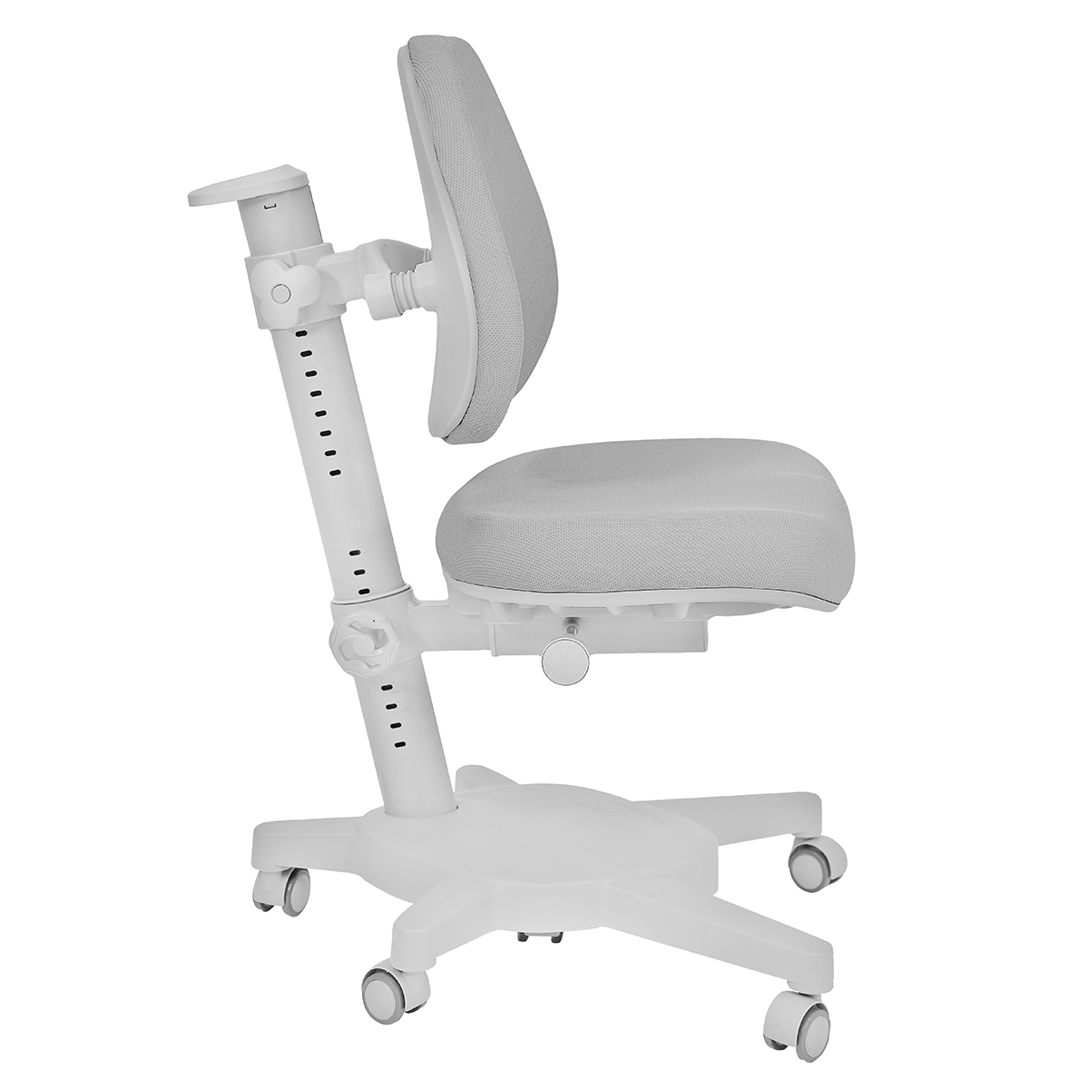 Комплект Anatomica Premium Granda Plus парта + кресло + тумба + надстройка + органайзер белый/серый с серым креслом Armata