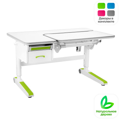 Парта Kinderzen Tronica Multicolor белый