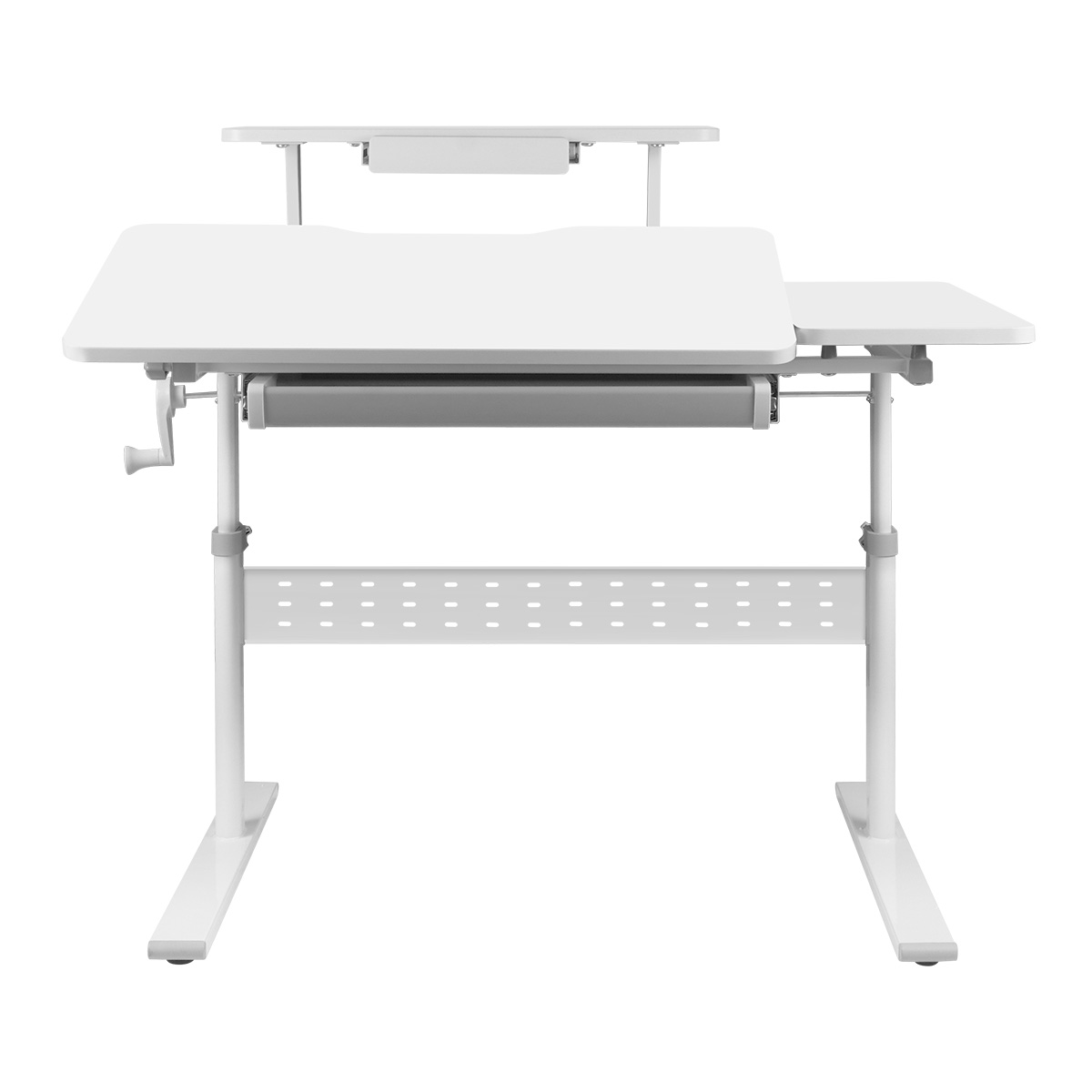 Комплект Anatomica Dunga парта + кресло + надстройка+ органайзер + подставка для книг белый/серый/серый