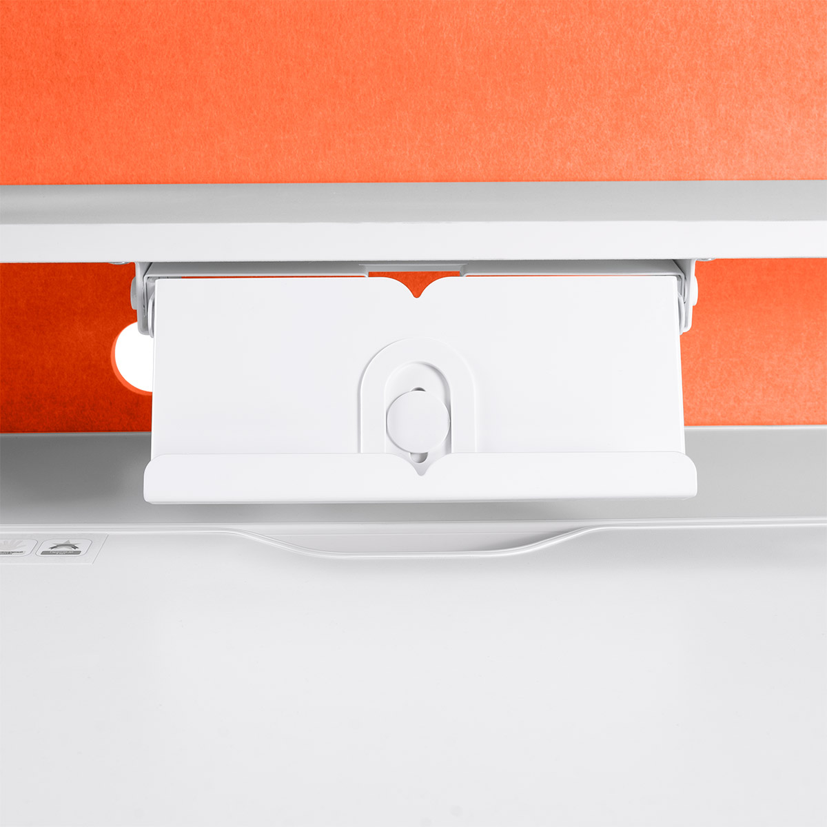 Детский стол Kinderzen Campina белый/оранжевый