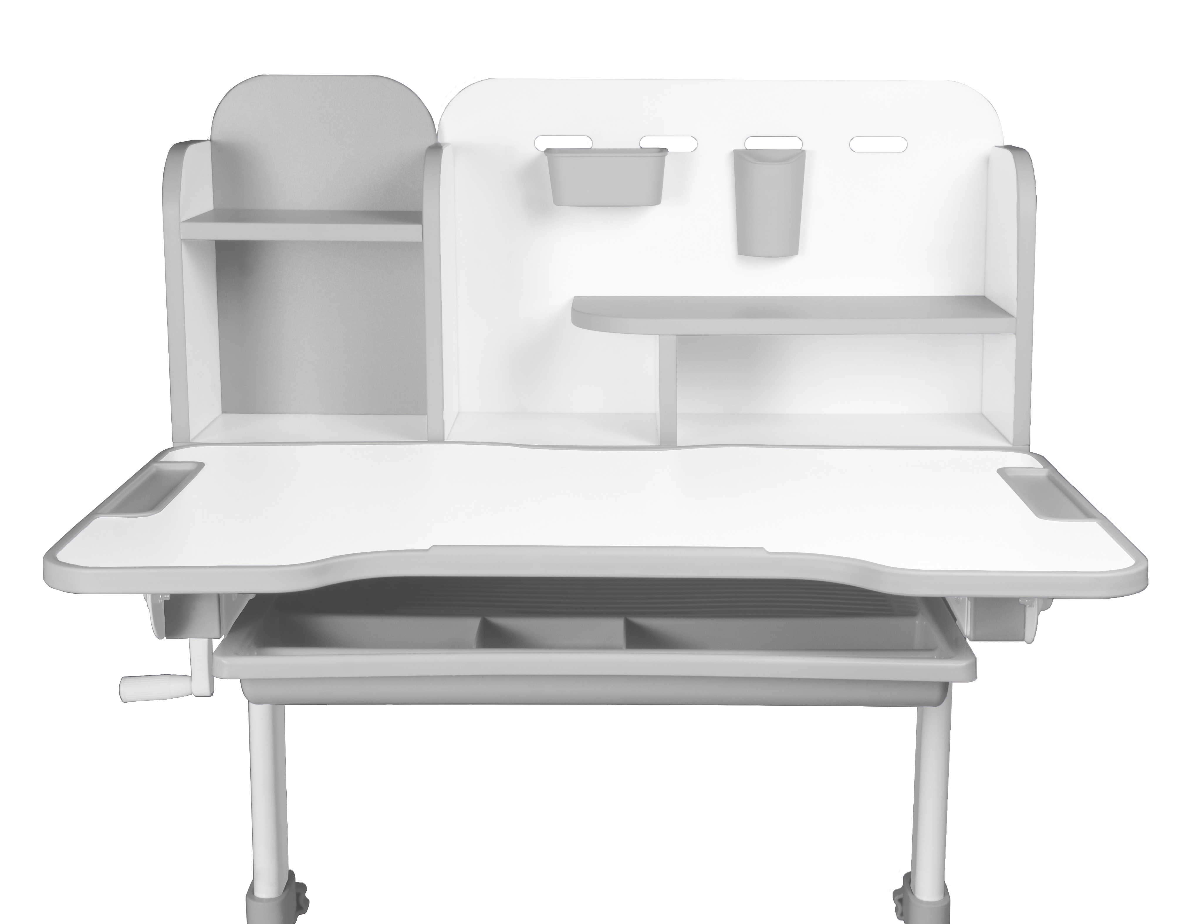 Комплект Anatomica Umka парта + стул + надстройка + выдвижной ящик + подставка для книг белый/серый Комплект Anatomica Umka парта + стул + надстройка + выдвижной ящик + подставка для книг белый/серый