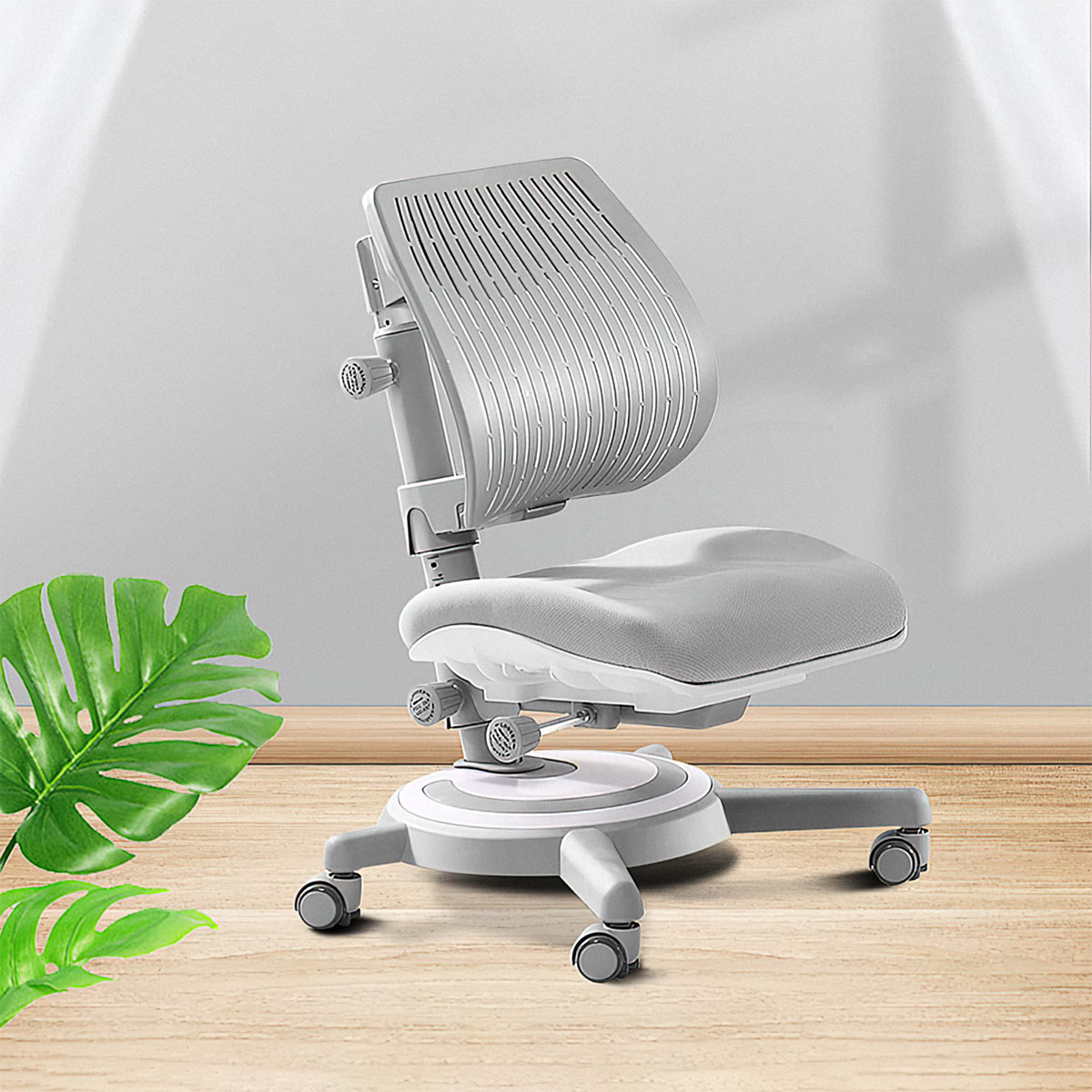 Комплект Kinderzen Antinori парта + кресло + подвесная тумба + органайзер + подставка для книг белый/голубой/голубой