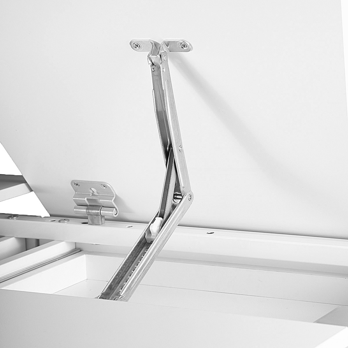 Комплект Anatomica Отличник с выкатной тумбой + накладка на стол + подставка для книг белый