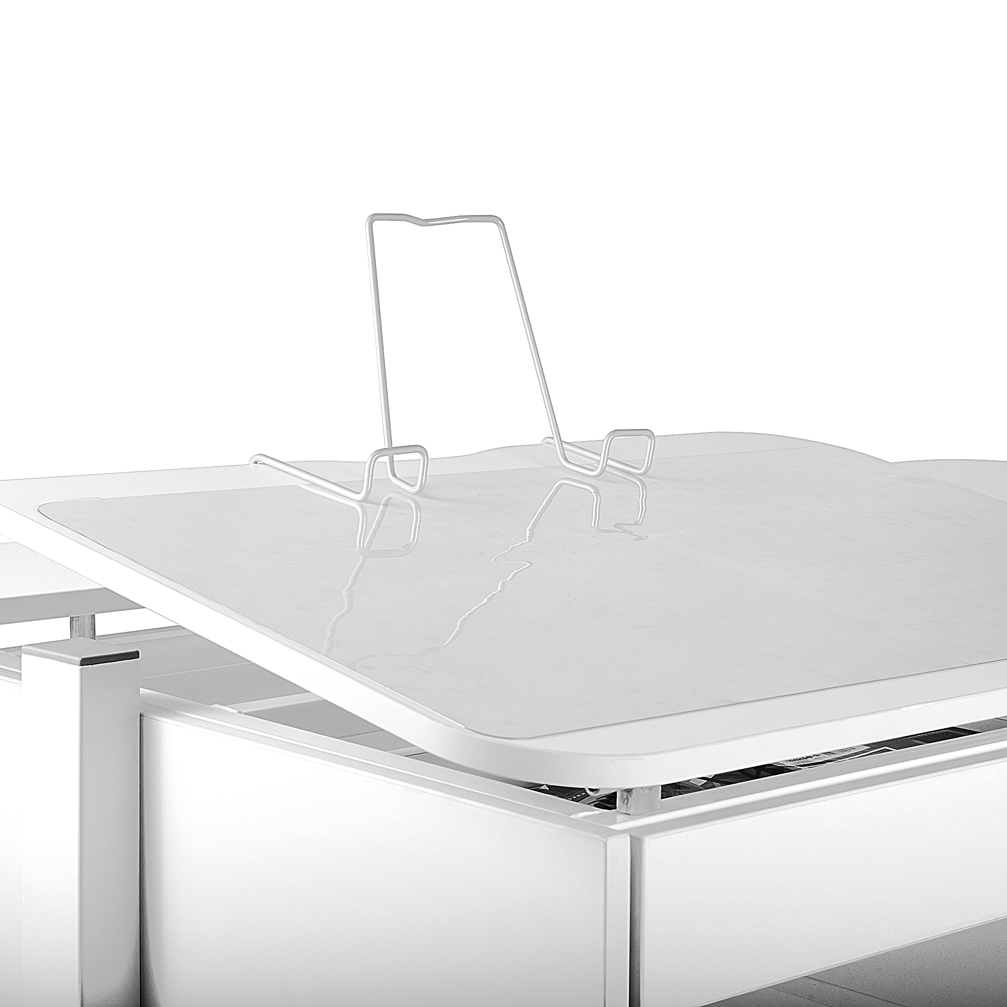 Комплект Anatomica Отличник с выкатной тумбой + накладка на стол + подставка для книг белый