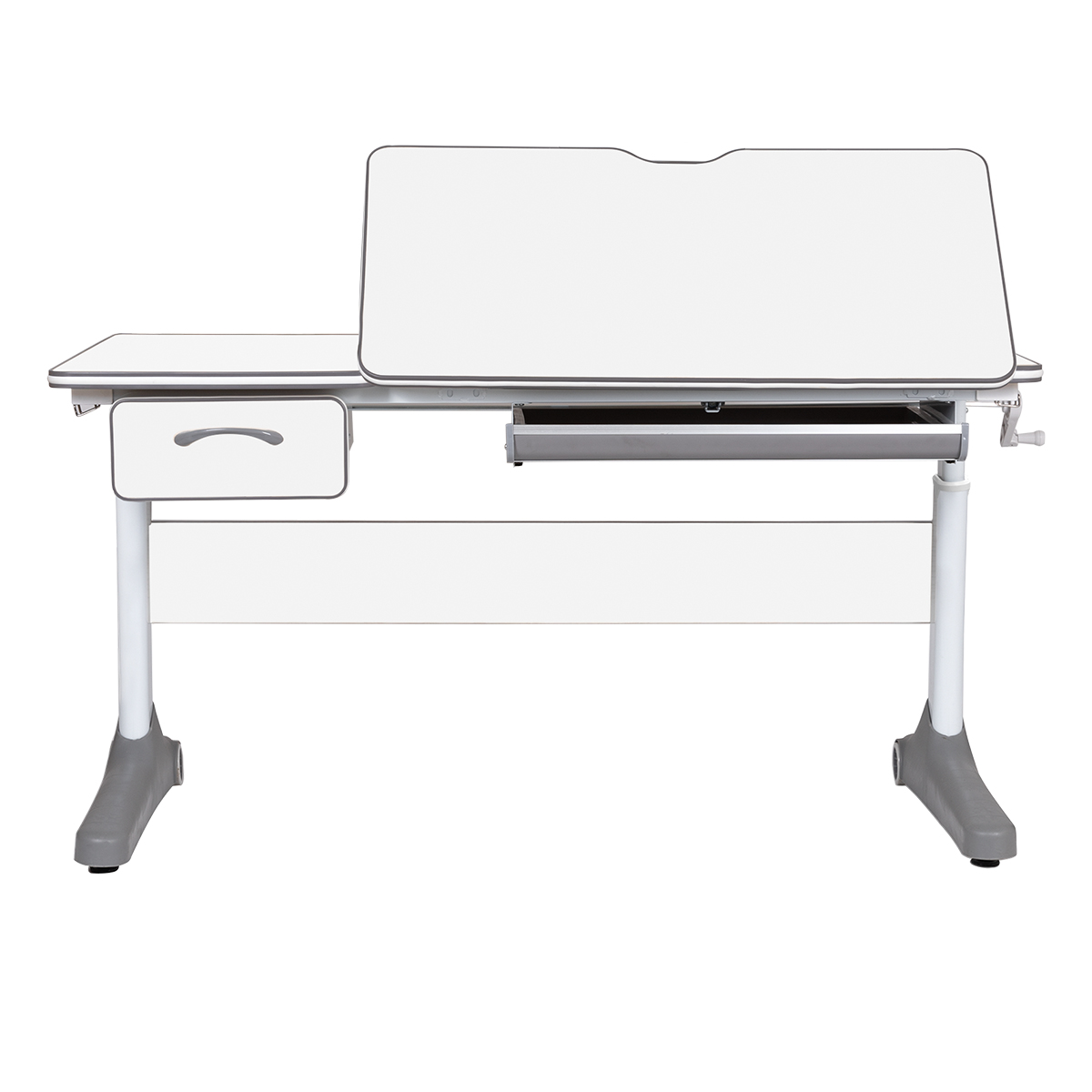 Растущая парта Anatomica Uniqa Lite белый/серый