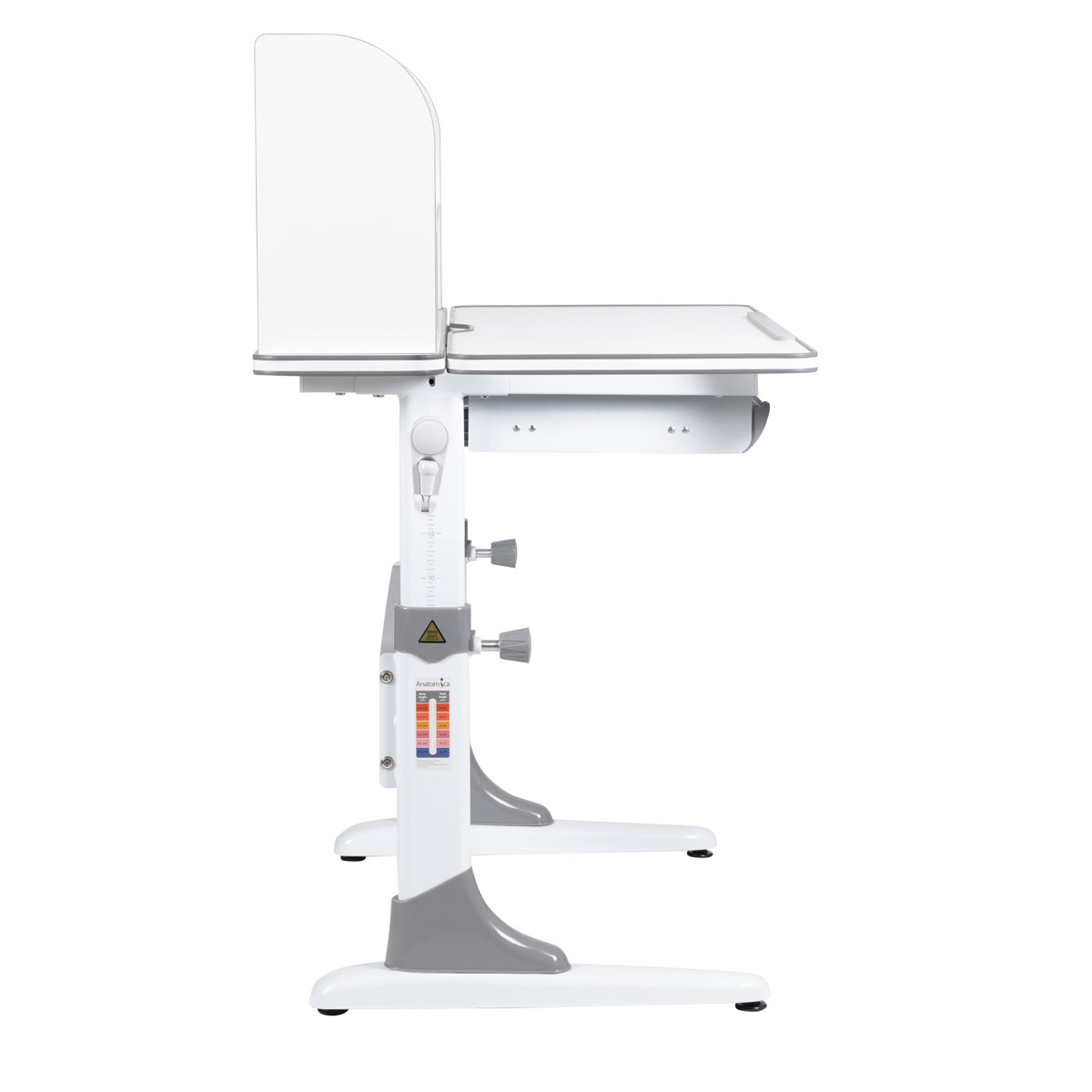 Растущая парта Anatomica Study-90 Lux белый/серый