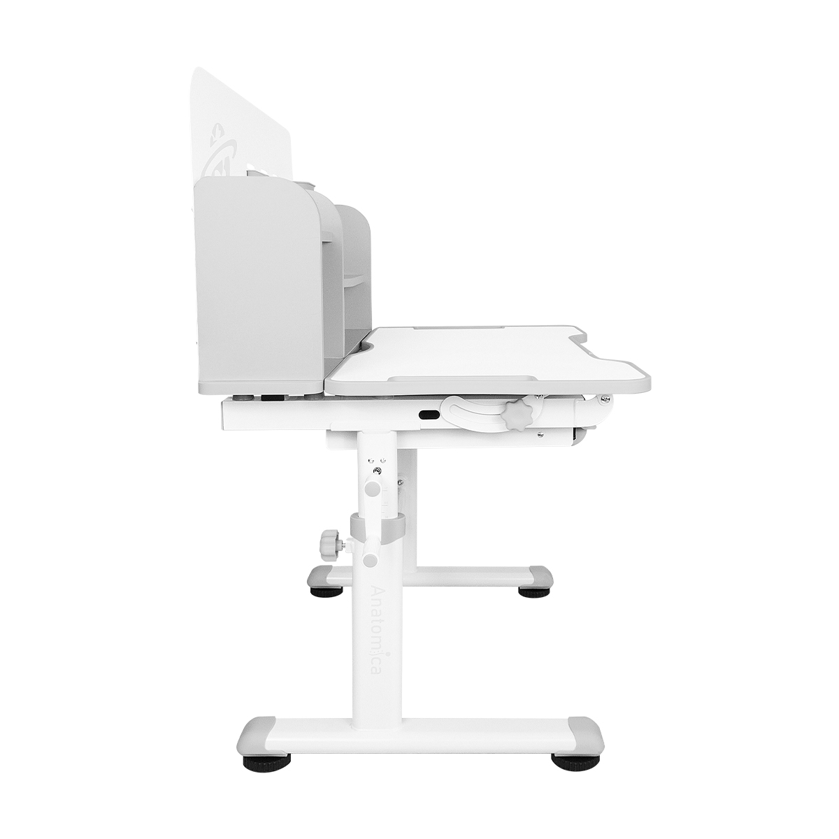 Комплект Anatomica Saturno парта + стул + надстройка + выдвижной ящик серый Комплект Anatomica Saturno парта + стул + надстройка + выдвижной ящик серый