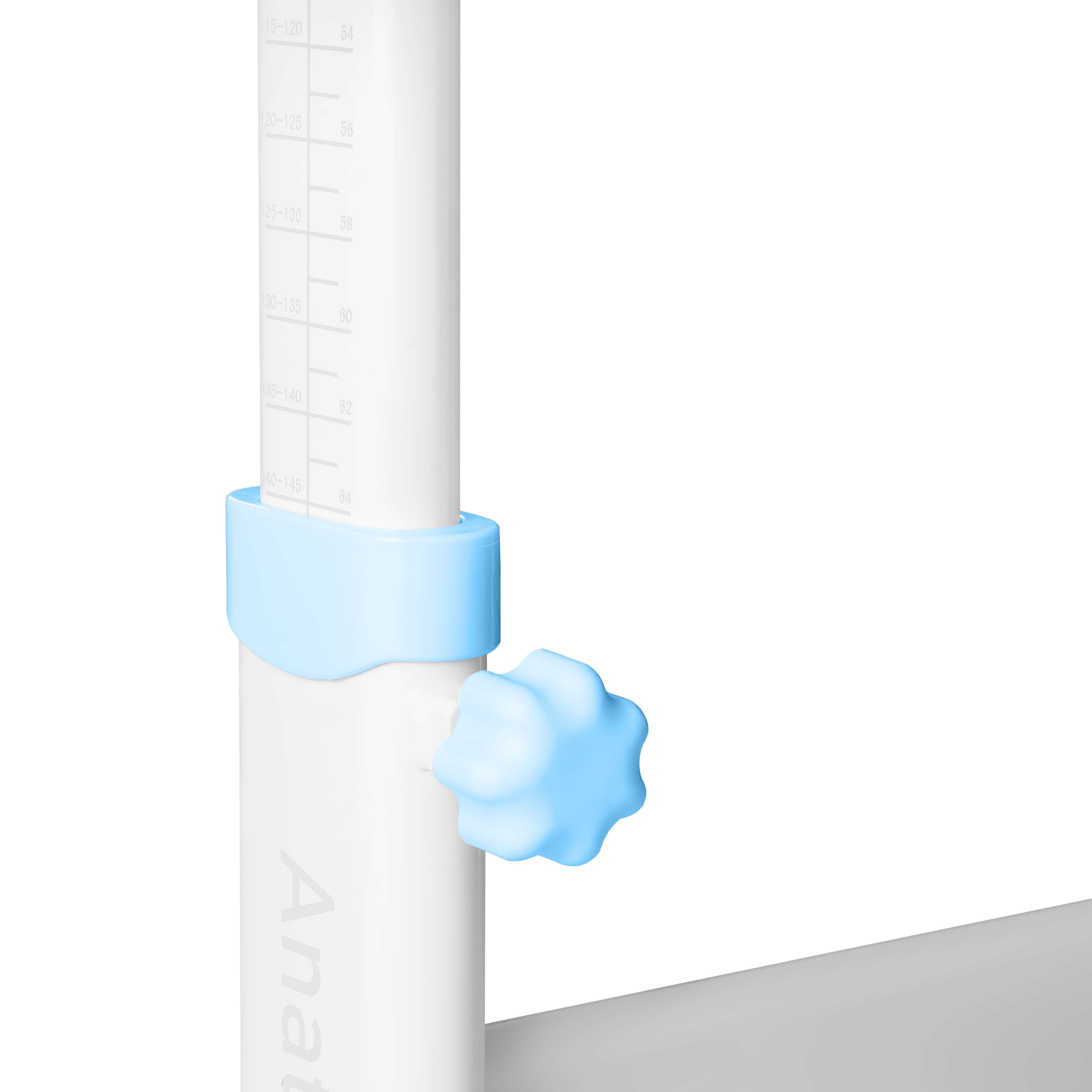 Комплект Anatomica Fiona парта + стул + надстройка + выдвижной ящик белый/голубой