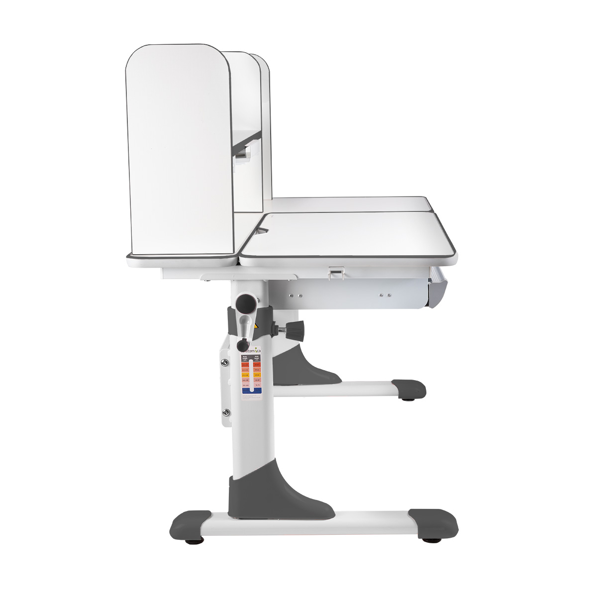 Растущая парта Anatomica Vario белый/серый
