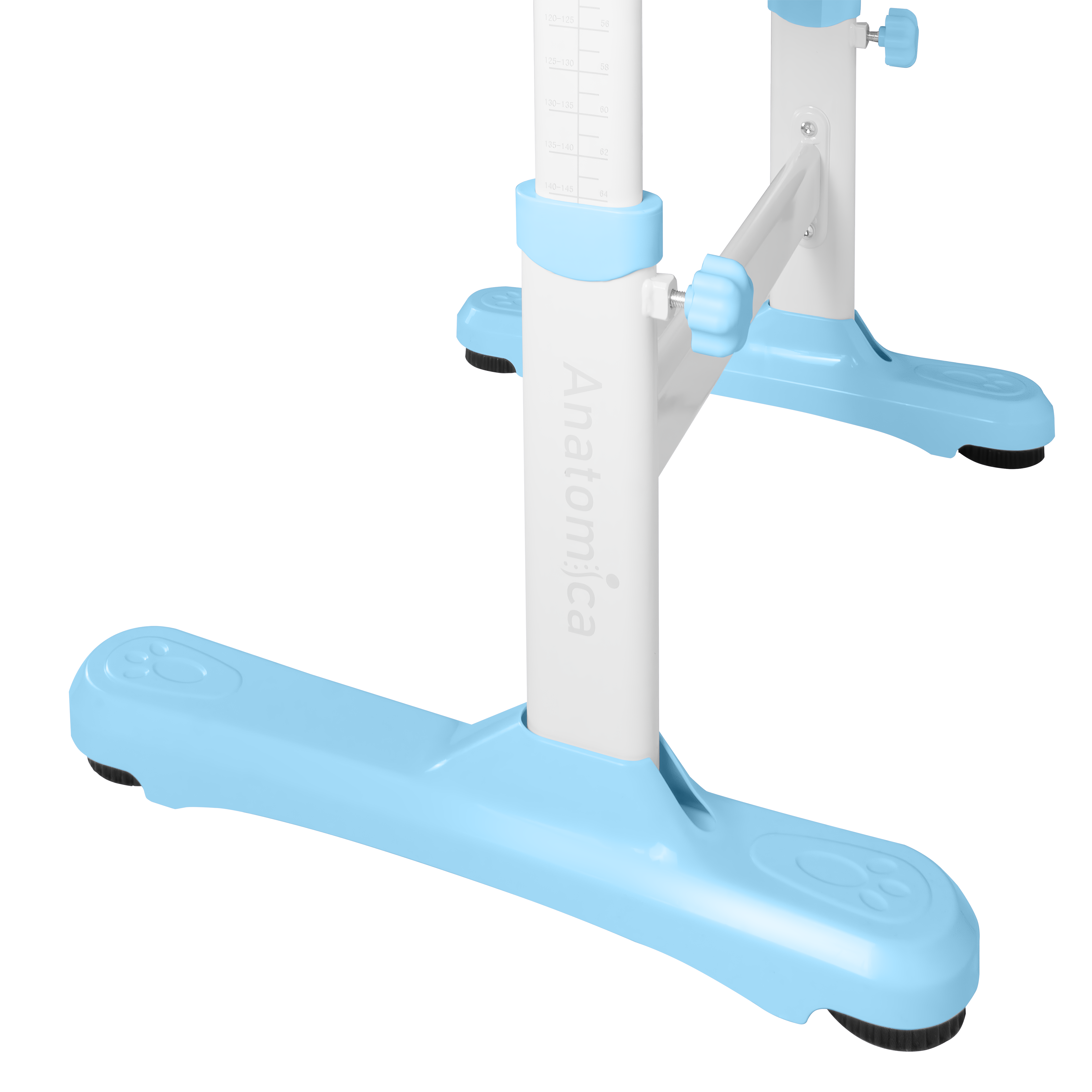 Комплект Anatomica Fiona парта + стул + надстройка + выдвижной ящик белый/голубой