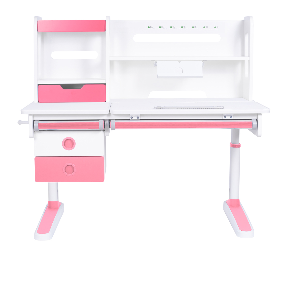 Детский стол Kinderzen Antinori Pro белый/розовый