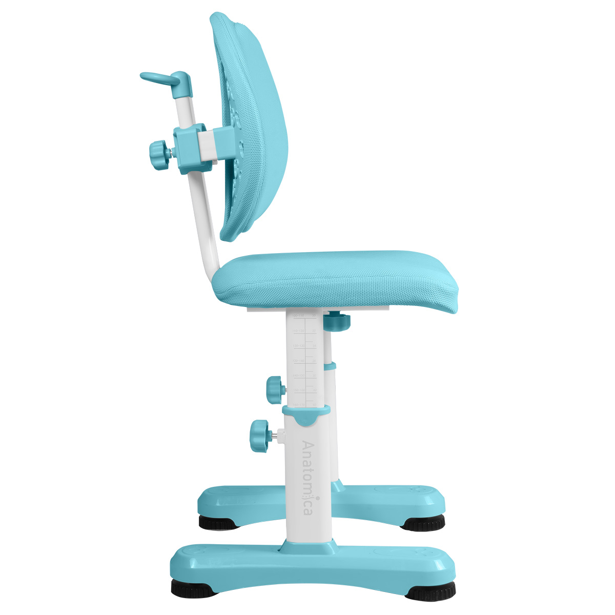 Комплект Anatomica Amadeo парта + стул + надстройка + выдвижной ящик голубой
