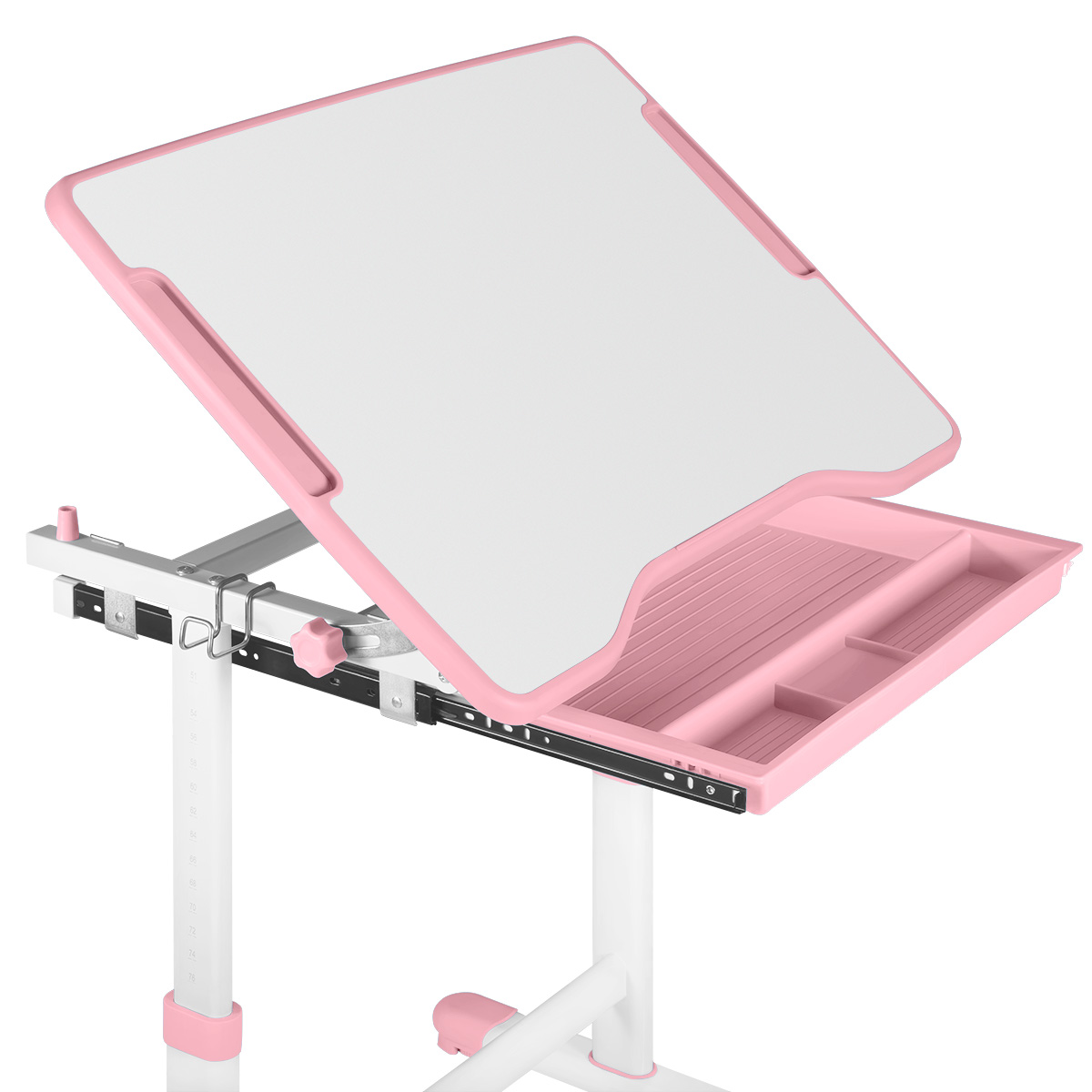 Комплект Anatomica Karina парта + стул + выдвижной ящик белый/светло-розовый Комплект Anatomica Karina парта + стул + выдвижной ящик белый/светло-розовый