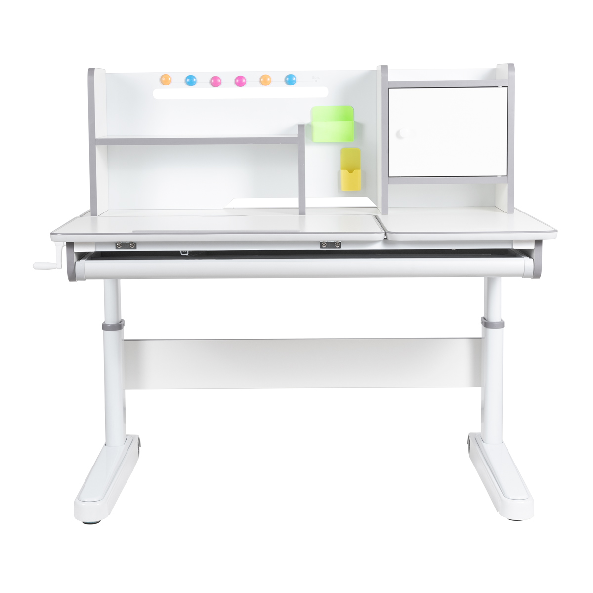 Растущая парта Anatomica Premium Granda Plus белый\серый