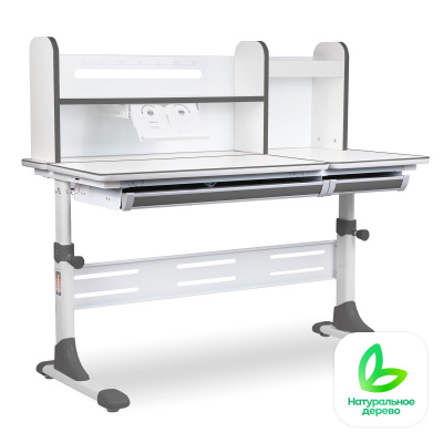 Растущая парта Anatomica Vario белый/серый