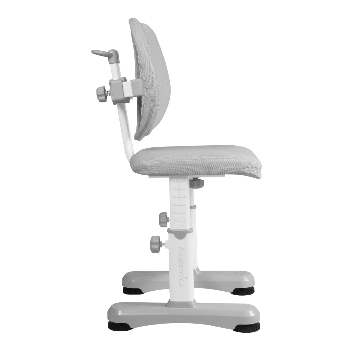 Комплект Anatomica Umka XL парта + стул + надстройка + выдвижной ящик + подставка для книг белый/серый