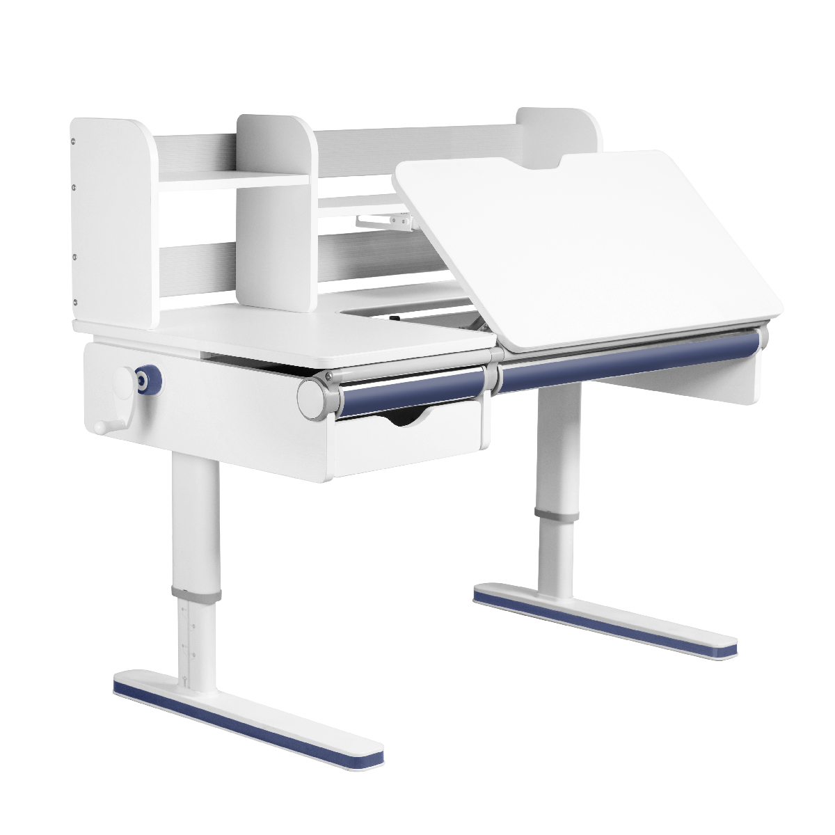 Детский стол Kinderzen Wunderkind Multicolor белый серый/голубой/розовый