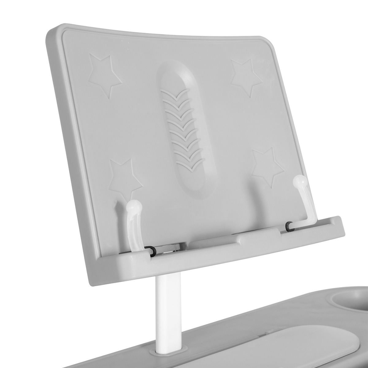 Комплект Anatomica Avgusta Comfort парта + стул + выдвижной ящик + подставка белый/серый