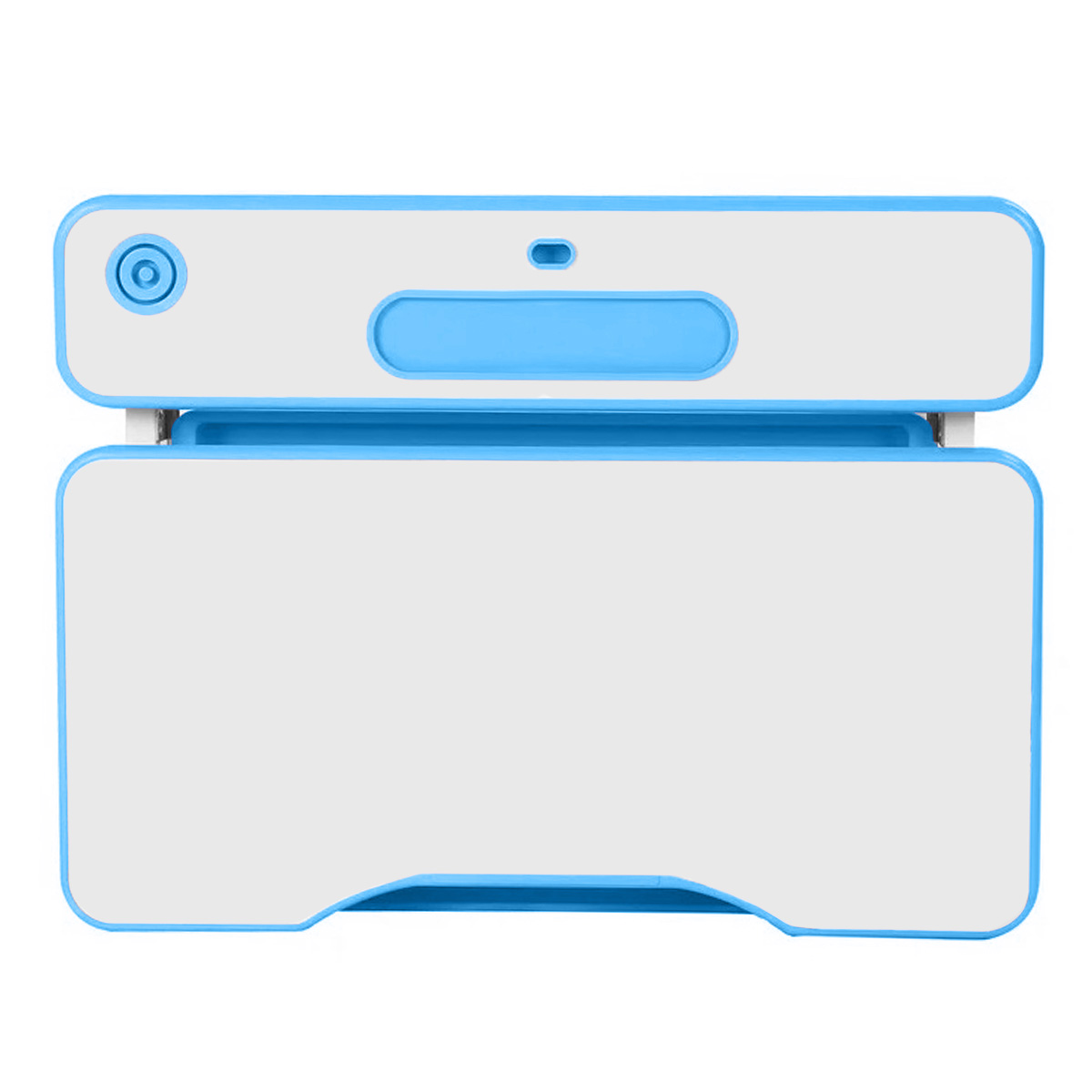 Комплект Anatomica Amata парта + стул + выдвижной ящик + подставка белый/голубой Комплект Anatomica Amata парта + стул + выдвижной ящик + подставка белый/голубой