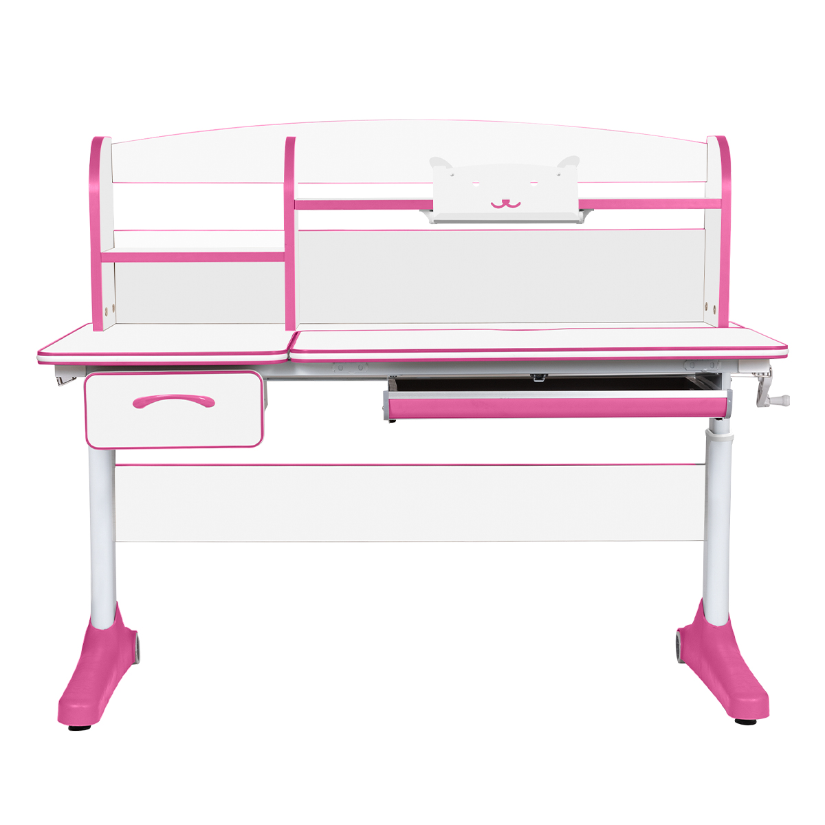 Растущая парта Anatomica Uniqa белый/розовый