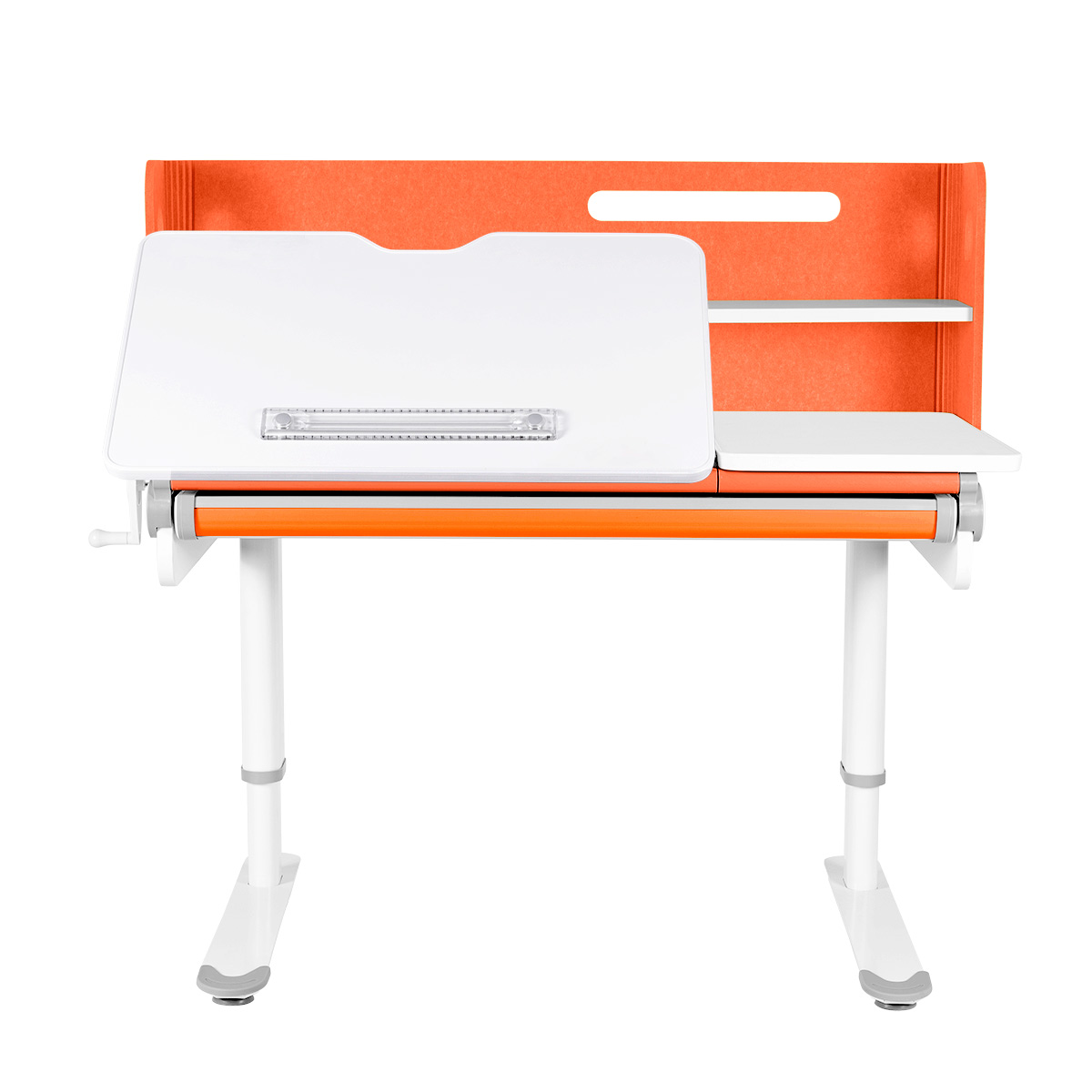 Детский стол Kinderzen Campina белый/оранжевый