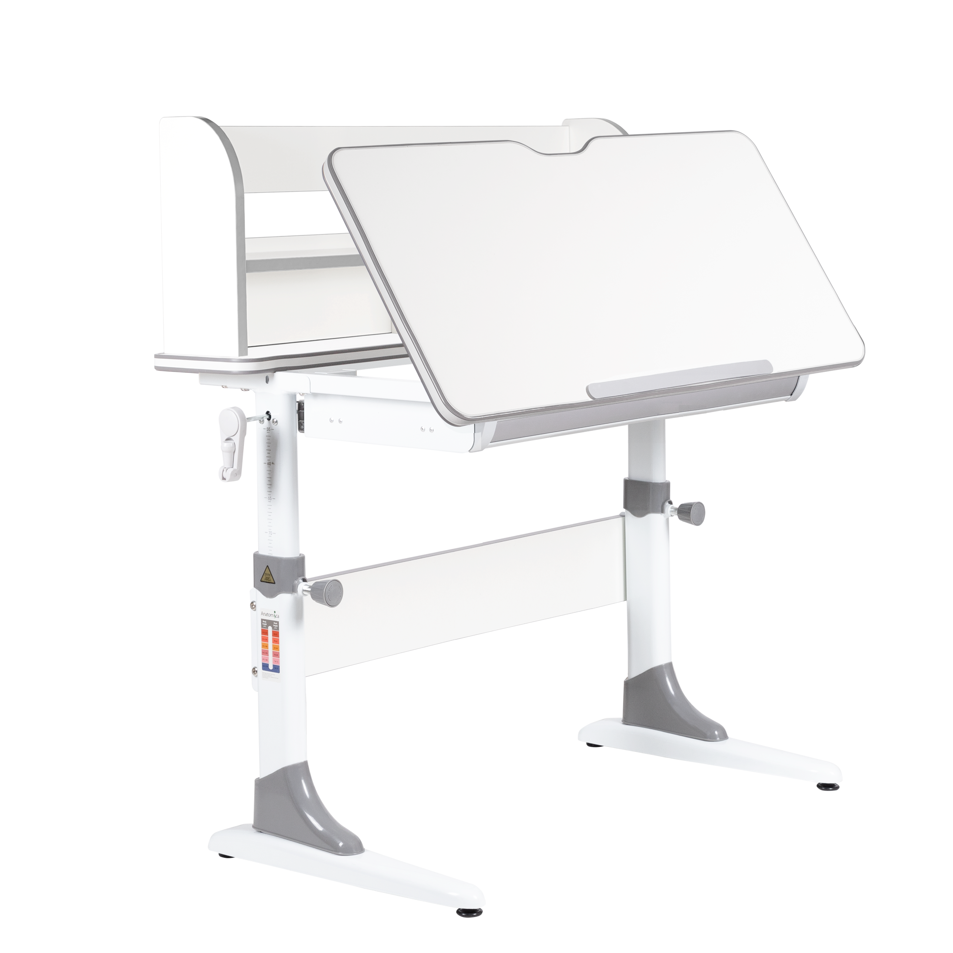 Растущая парта Anatomica Study-90 Lux белый/серый