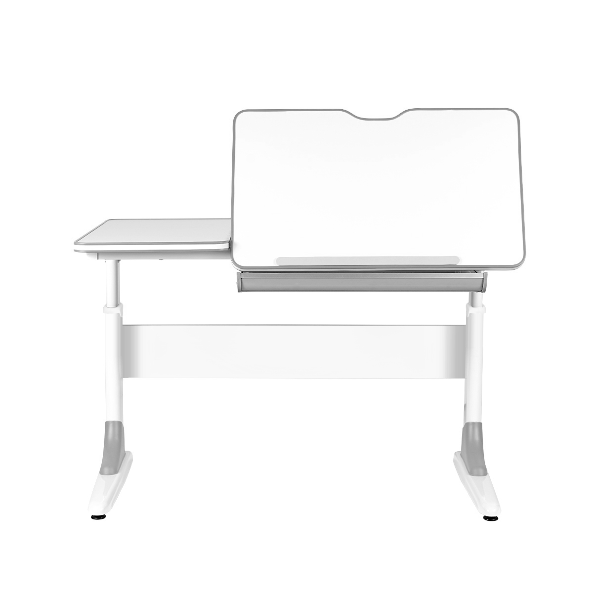 Комплект Anatomica Study-100 парта + стул белый/серый с серым стулом Lux-02