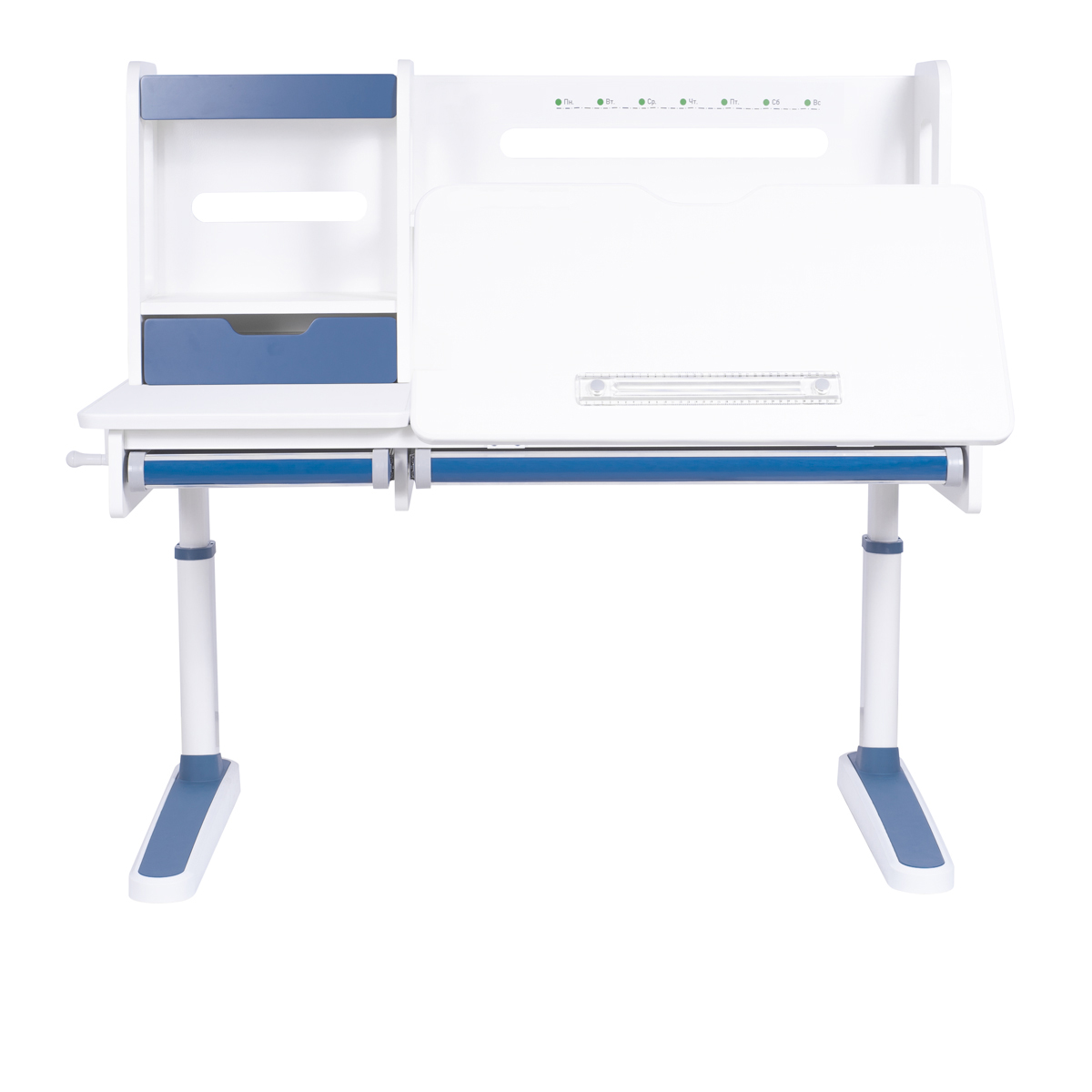 Детский стол Kinderzen Antinori Plus белый/голубой