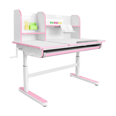 Детский стол Kinderzen Gaudi Plus белый/розовый