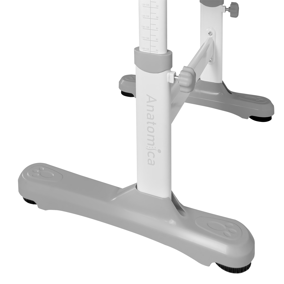 Комплект Anatomica Umka XL парта + стул + надстройка + выдвижной ящик + подставка для книг белый/серый