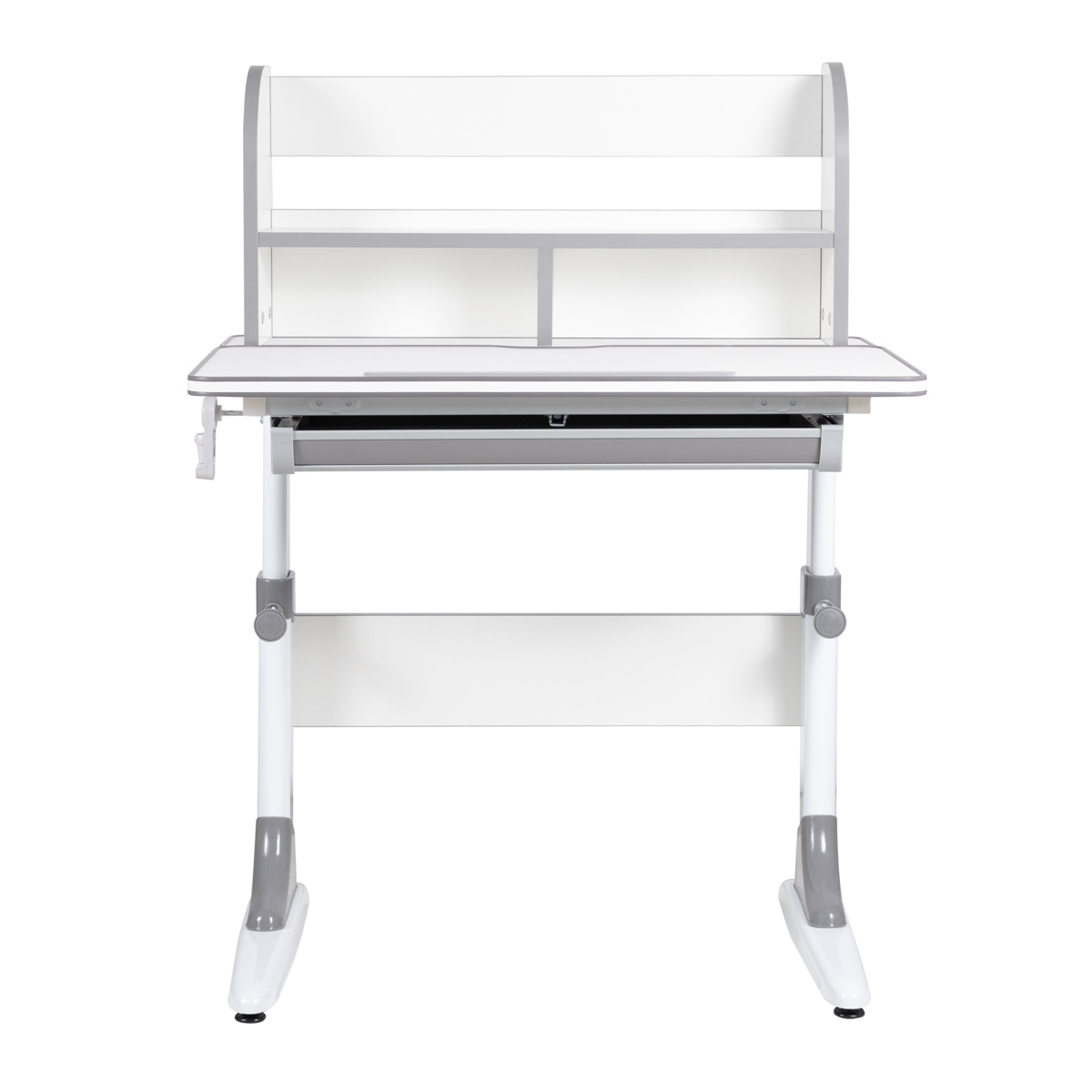 Комплект Anatomica Study-70 Plus парта + стул + надстройка белый/серый/белый