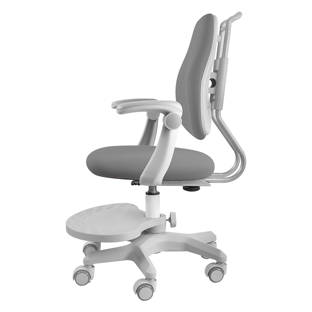 Детское кресло Anatomica Ribera NEW с подлокотниками серый