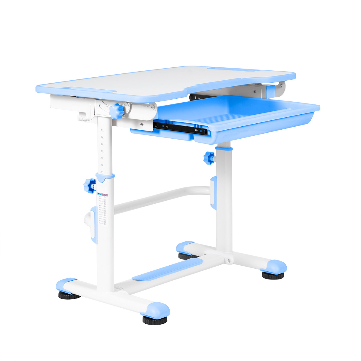 Комплект Anatomica Punto парта + стул + выдвижной ящик белый/голубой Комплект Anatomica Punto парта + стул + выдвижной ящик белый/голубой