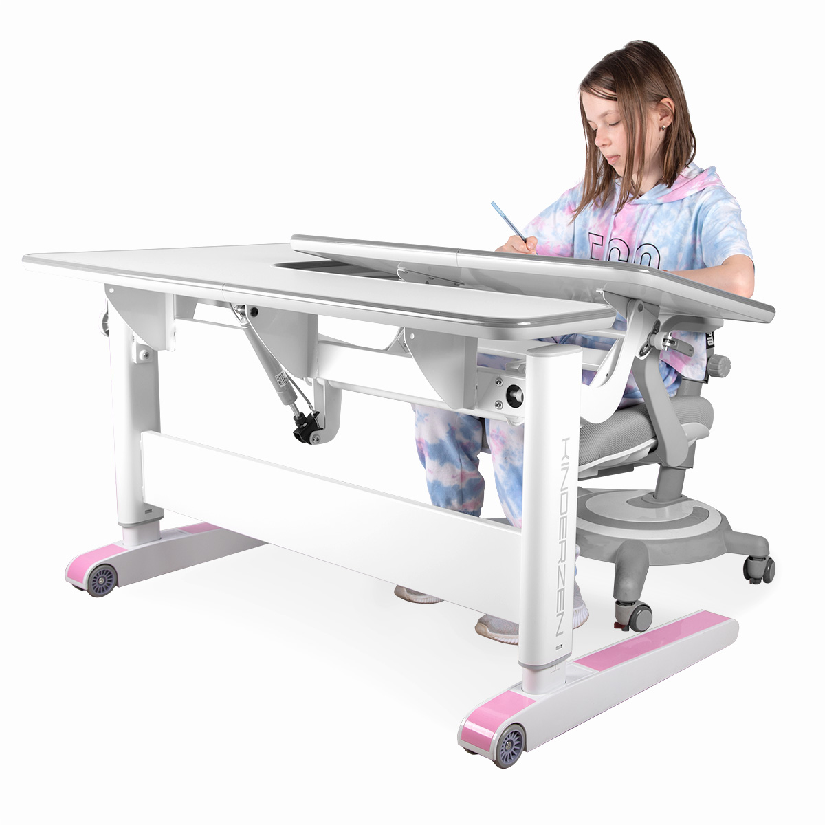 Парта Kinderzen Ergomatica Multicolor белый