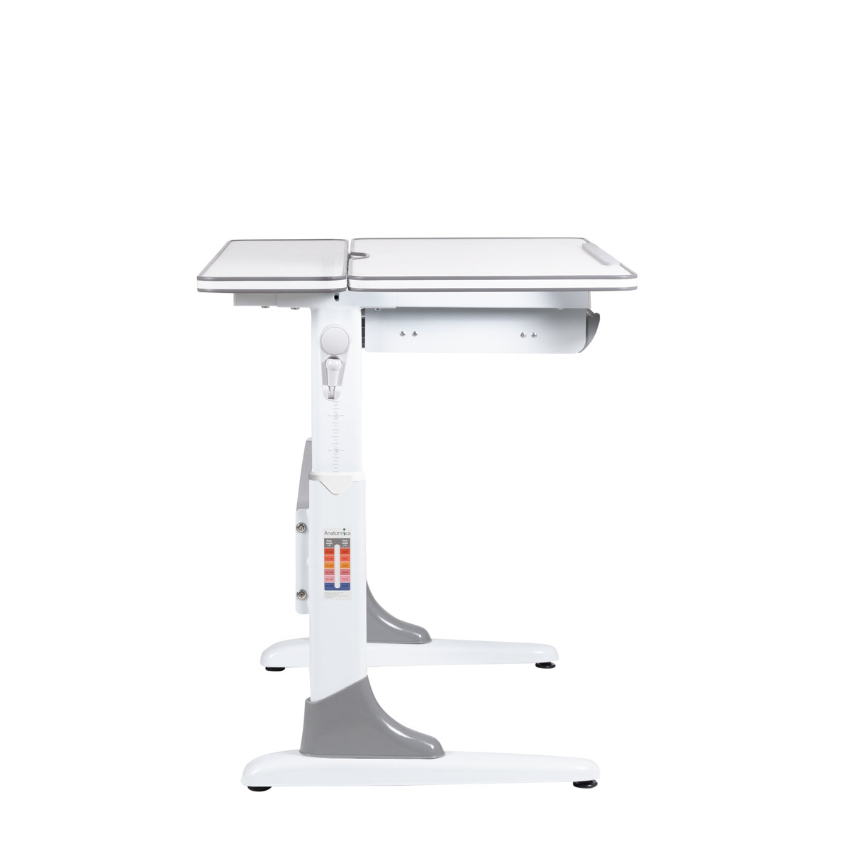 Растущая парта Anatomica Study-80 белый\серый Растущая парта Anatomica Study-80 белый\серый