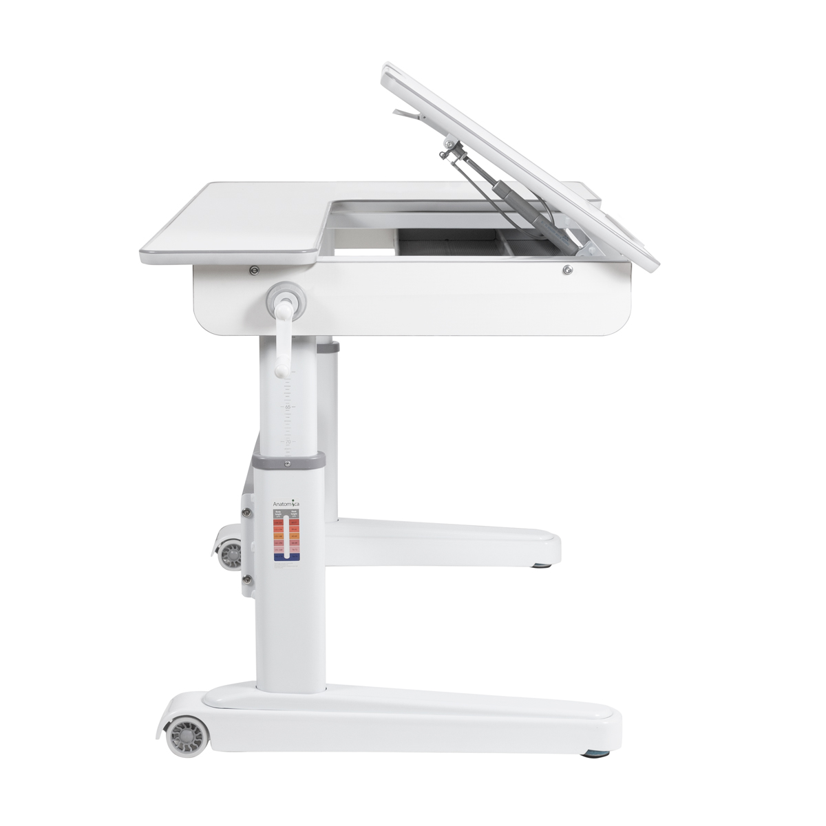 Парта Anatomica Premium Granda с выкатной тумбой Отличник белый