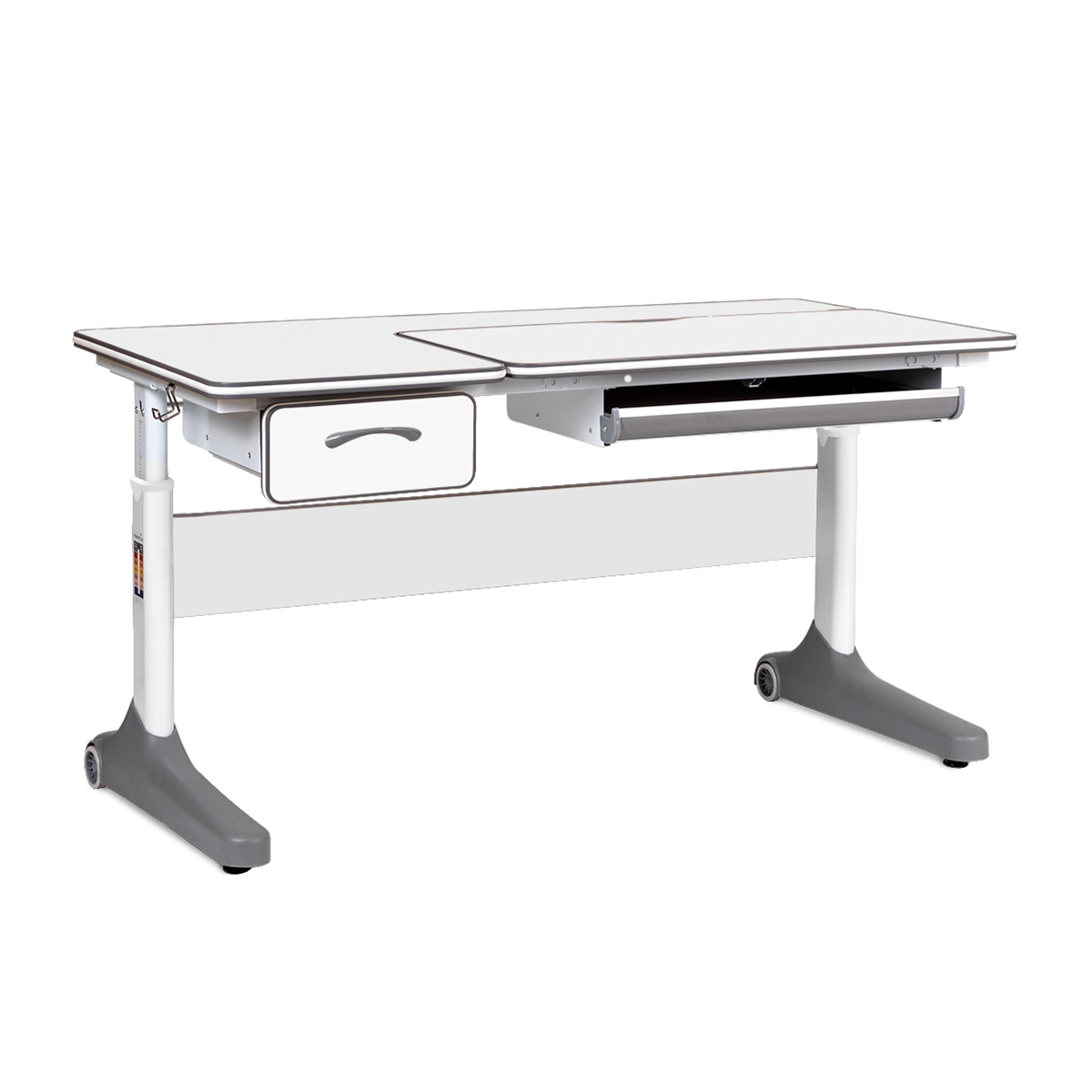 Растущая парта Anatomica Uniqa Lite белый/серый