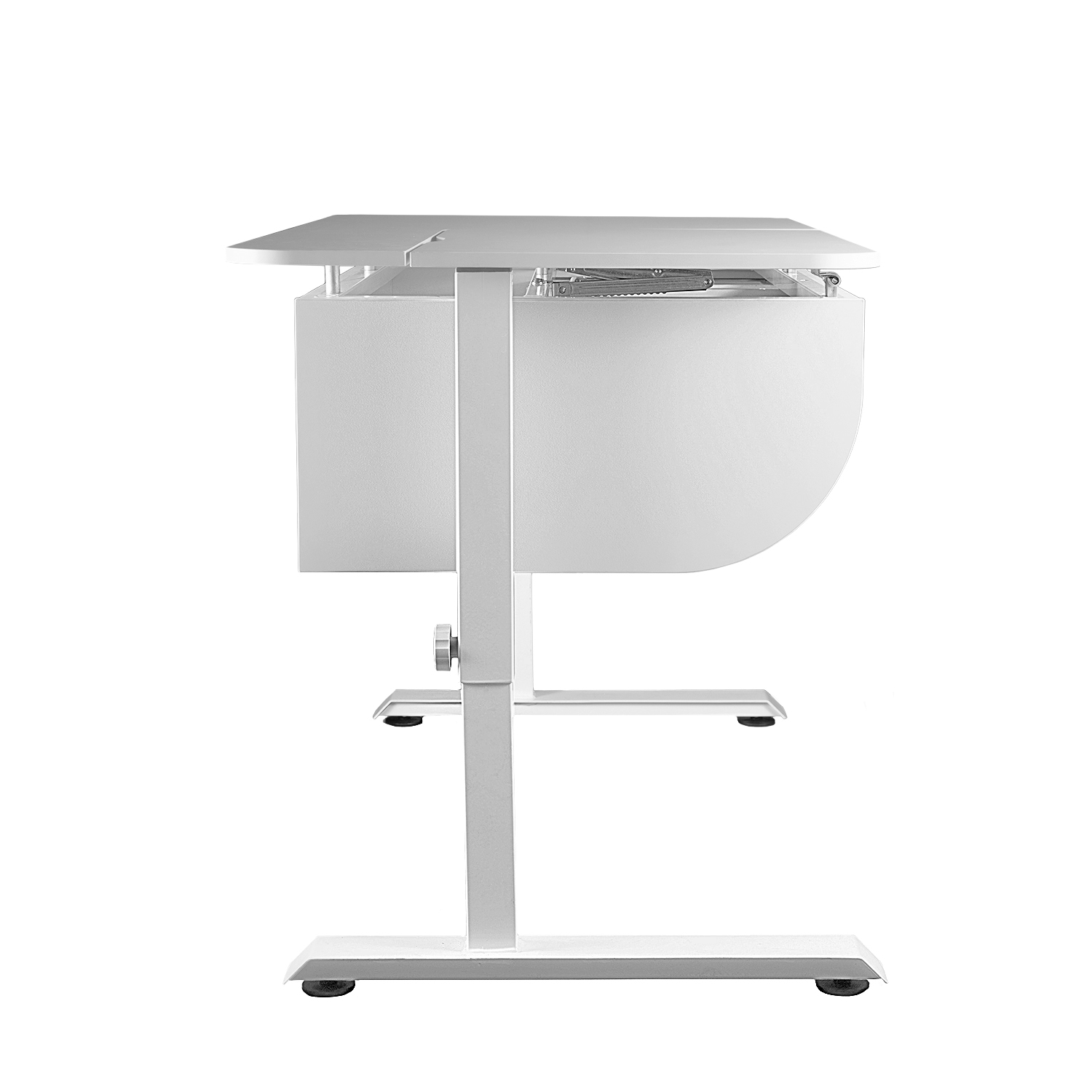 Комплект Anatomica Отличник с выкатной тумбой + накладка на стол + подставка для книг белый