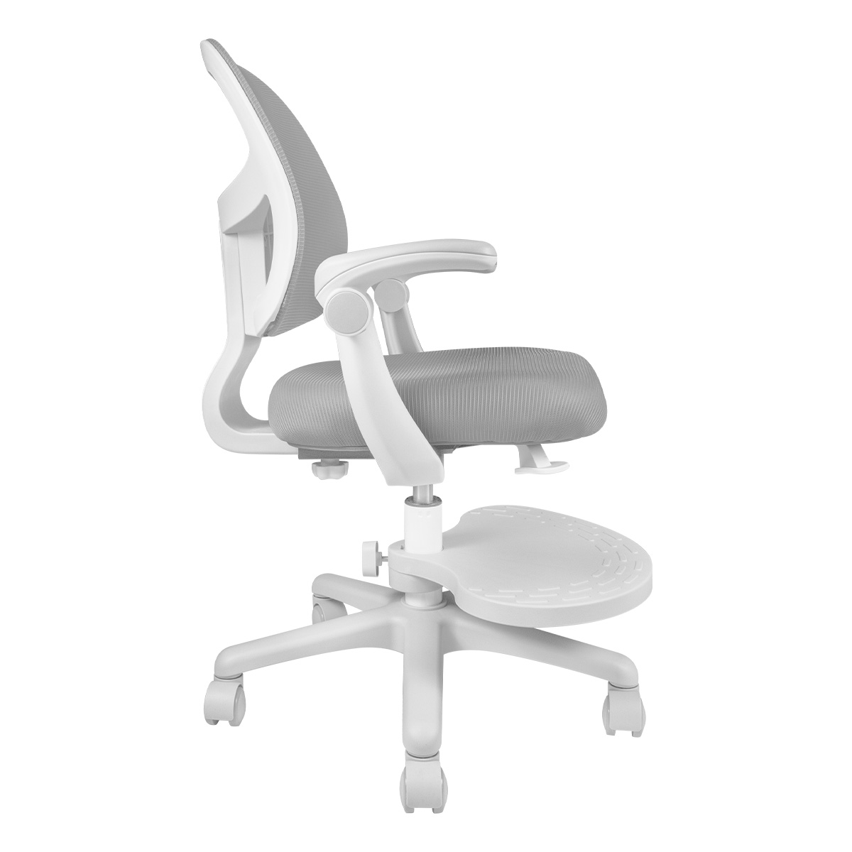 Детское кресло Anatomica Bruno с подлокотниками серый