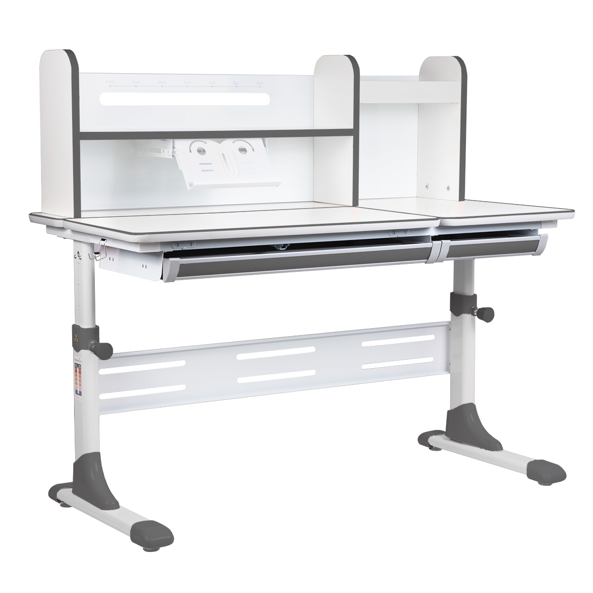 Растущая парта Anatomica Vario белый/серый