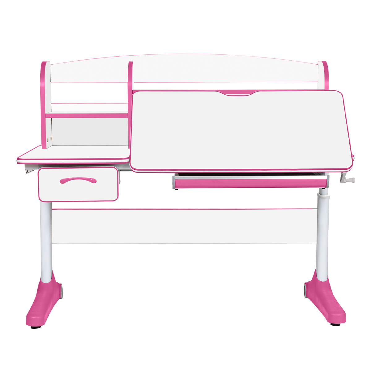 Растущая парта Anatomica Uniqa белый/розовый