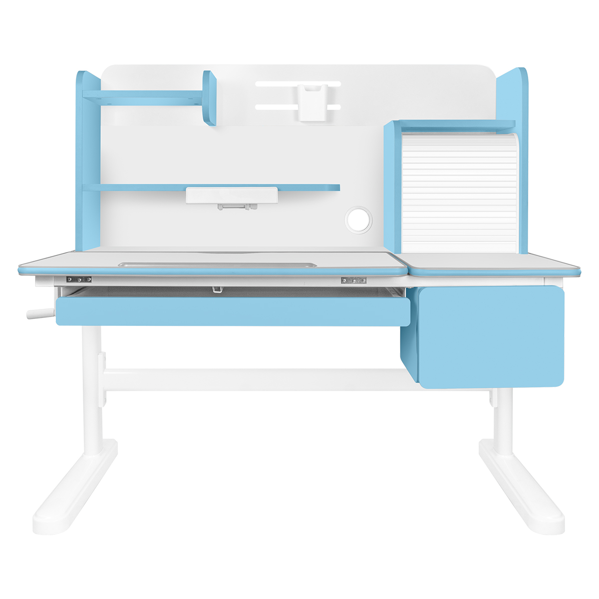 Детский стол Kinderzen Maximus белый/голубой