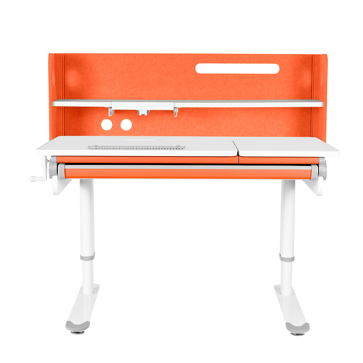 Детский стол Kinderzen Campina белый/оранжевый