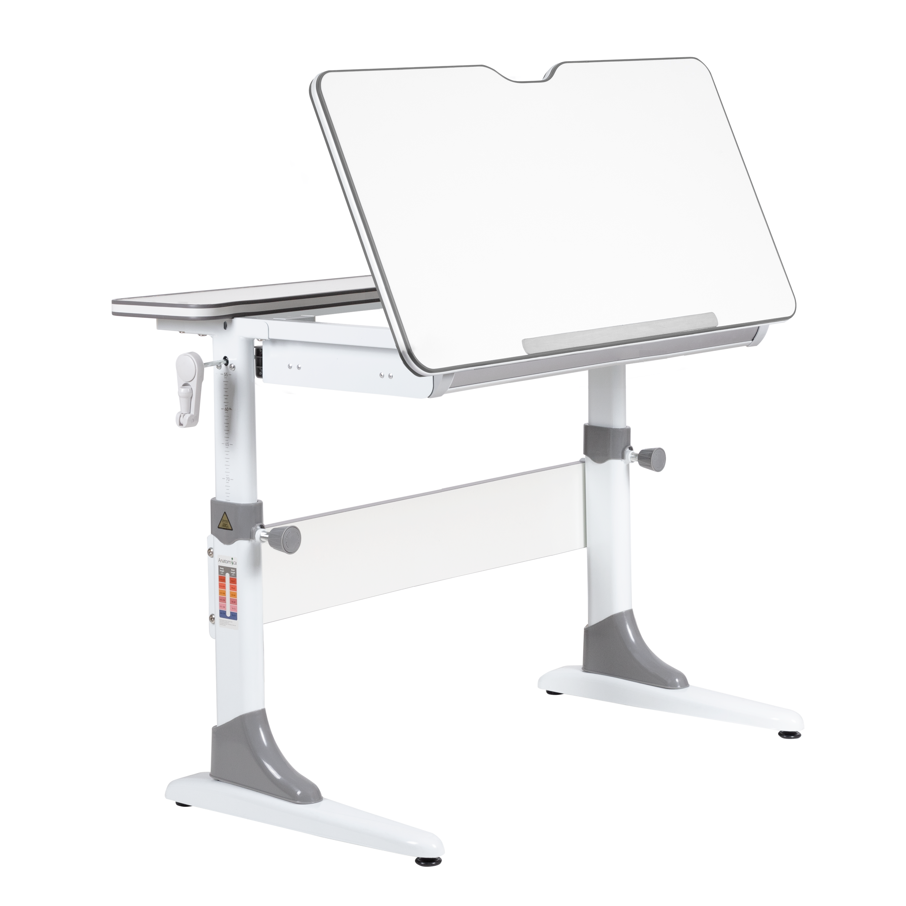 Растущая парта Anatomica Study-90 белый/серый