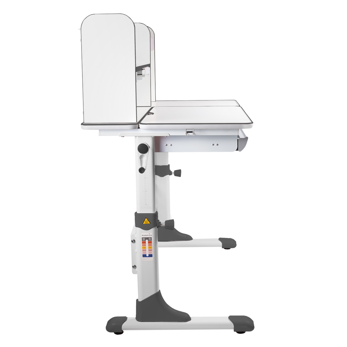 Растущая парта Anatomica Vario белый/серый