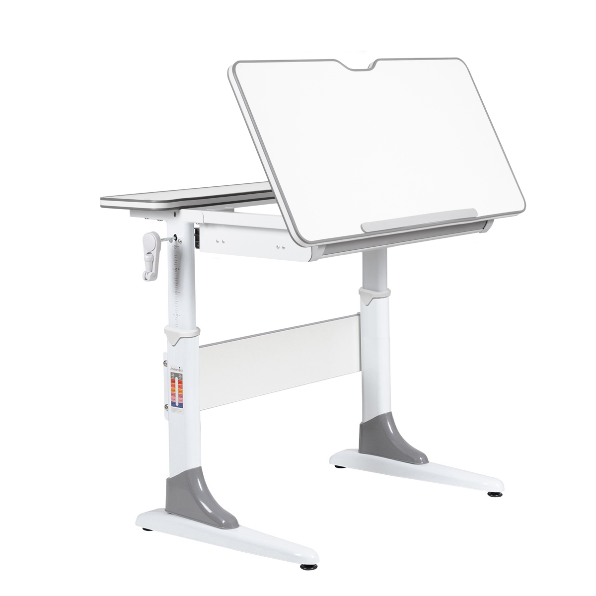 Растущая парта Anatomica Study-80 белый\серый Растущая парта Anatomica Study-80 белый\серый